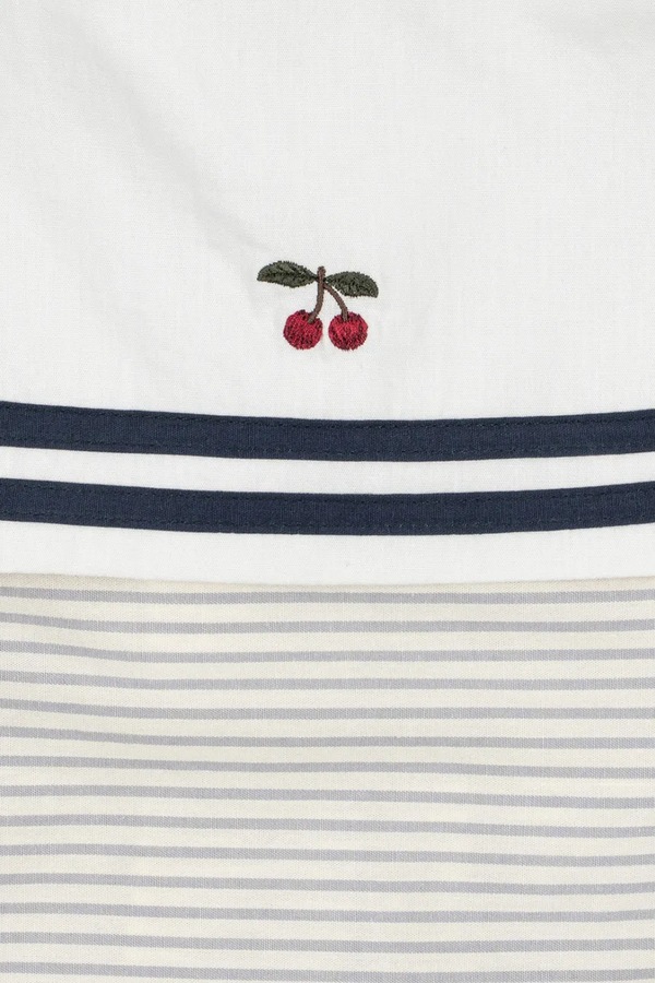 Розкльошена сукня бавовняна Konges Sløjd ALLIE SAILOR DRESS GOTS колір білий фото 3