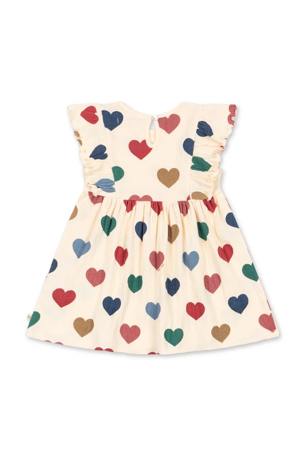 Платье с хлопком Konges Sløjd CHLEO DRESS GOTS цвет бежевый