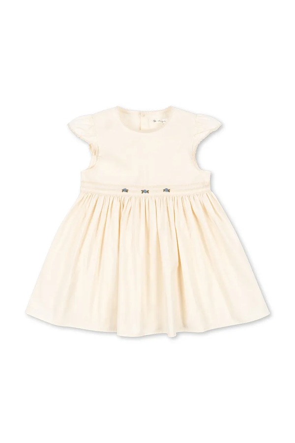 Сукня бавовняна Konges Sløjd AALIYAH DRESS GOTS колір бежевий