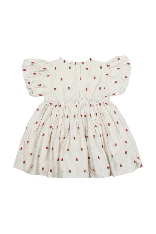 Літня сукня Donsje Camilla Dress Red Roses колір бежевий фото 2