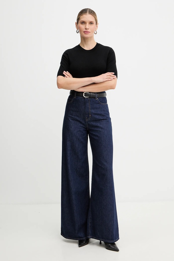 Вовняна футболка Weekend Max Mara MAREA колір чорний фото 2