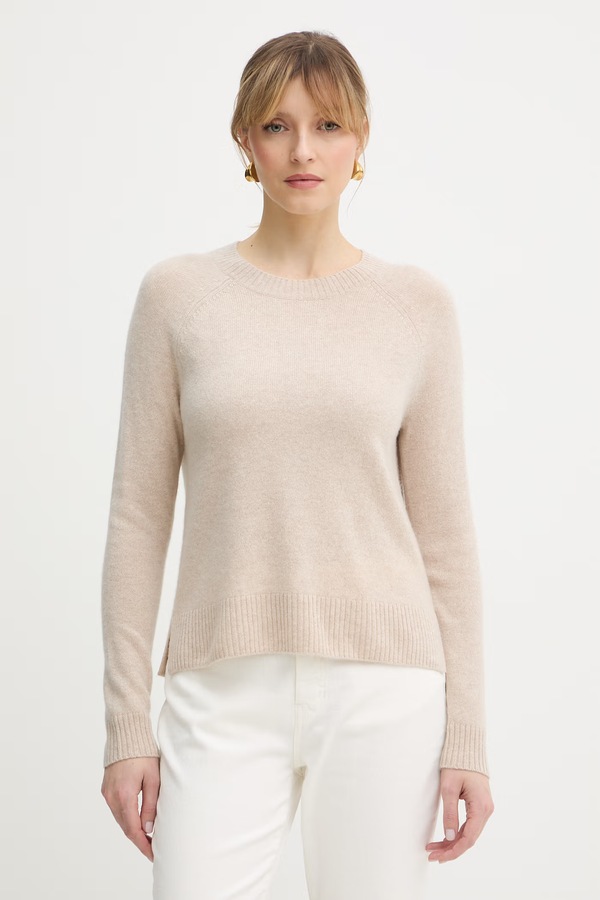 Светр з кашеміру Weekend Max Mara CICALA колір бежевий
