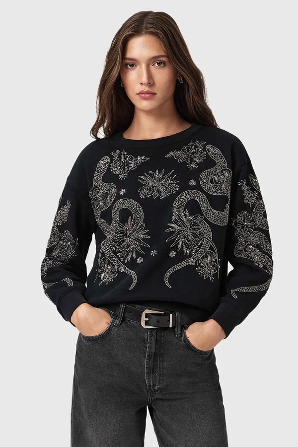 Свитер AllSaints цвет черный