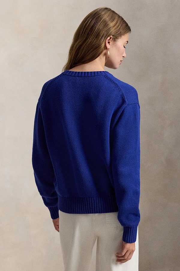 Хлопковый свитер Polo Ralph Lauren цвет синий