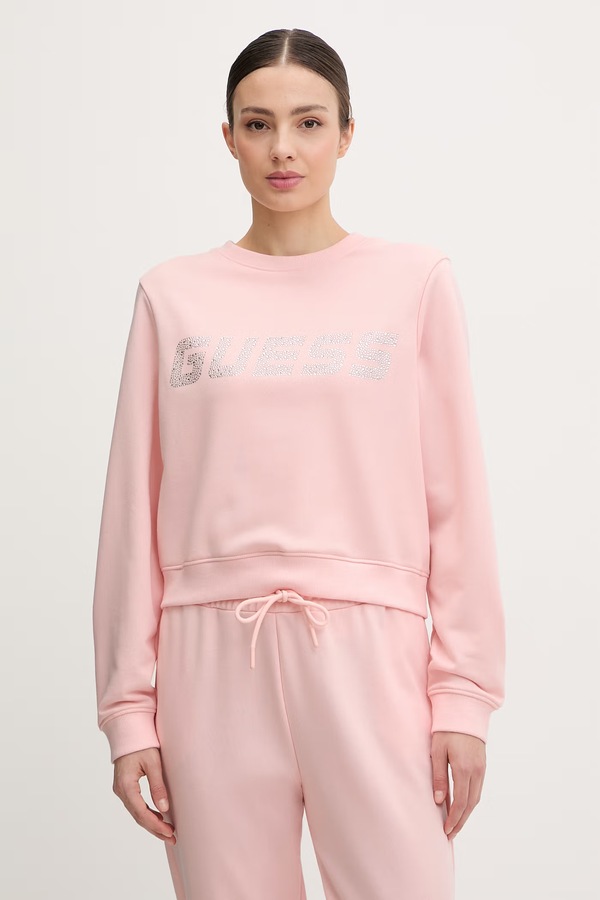 Кофта женская Guess SILVY цвет розовый