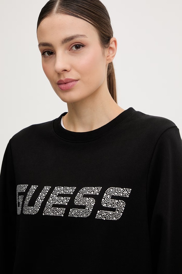 Кофта жіноча Guess SILVY колір чорний фото 4