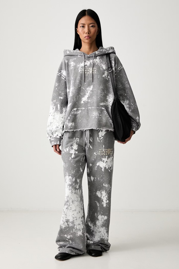 Кофта з капюшоном жіноча бавовняна MM6 Maison Margiela колір сірий