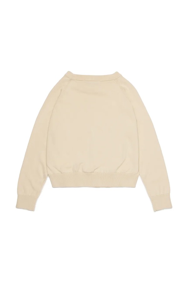 Детский хлопковый свитер Max&Co. MAXK24F KNITWEAR цвет бежевый