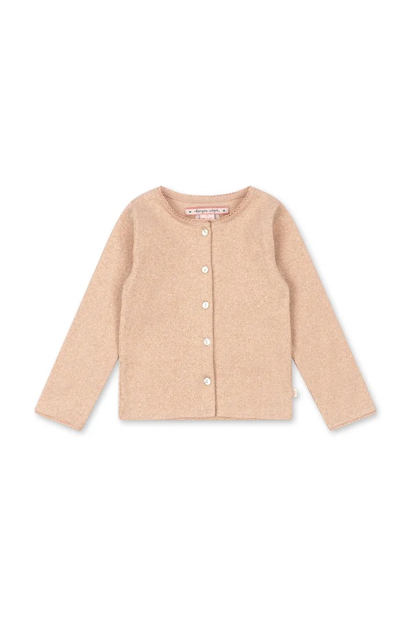 Дитячий кардиган Konges Sløjd ROLI CARDIGAN колір бежевий