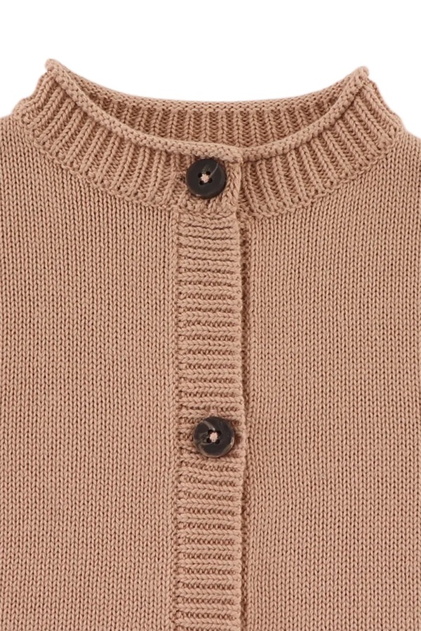 Дитячий бавовняний кардиган Donsje Danta Cardigan Fluffy Bunny колір помаранчевий фото 3