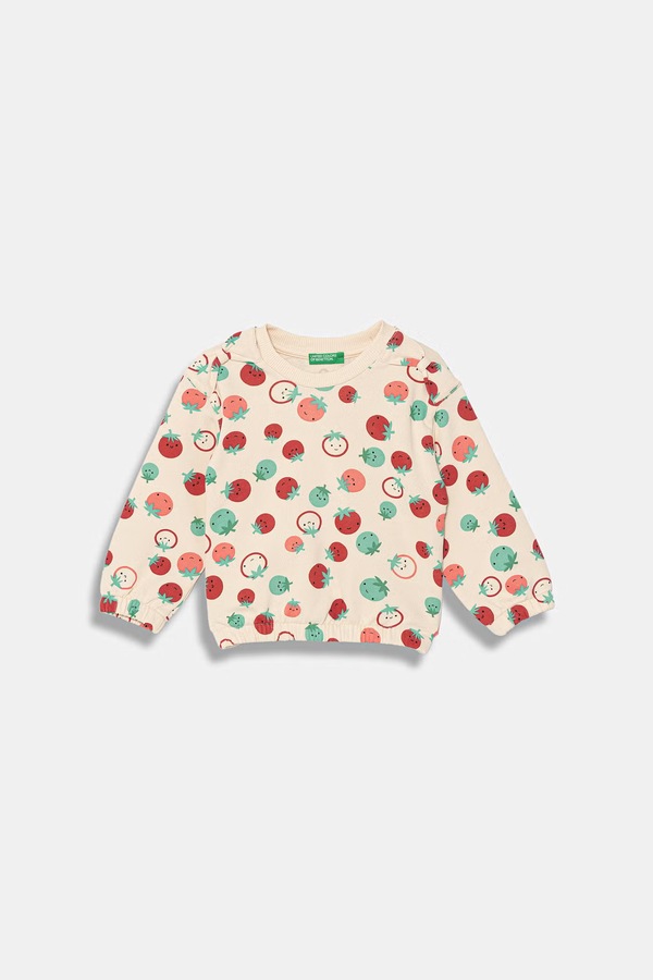 Кофта дитяча бавовняна United Colors of Benetton колір бежевий