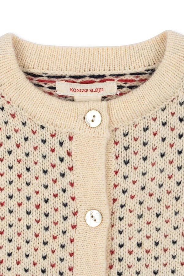 Дитячий кардиган з додаванням вовни Konges Sløjd BILLI KNIT CARDIGAN колір бежевий фото 3