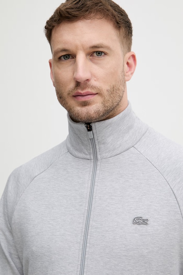 Чоловіча кофта, яка розстібається Lacoste колір сірий фото 4