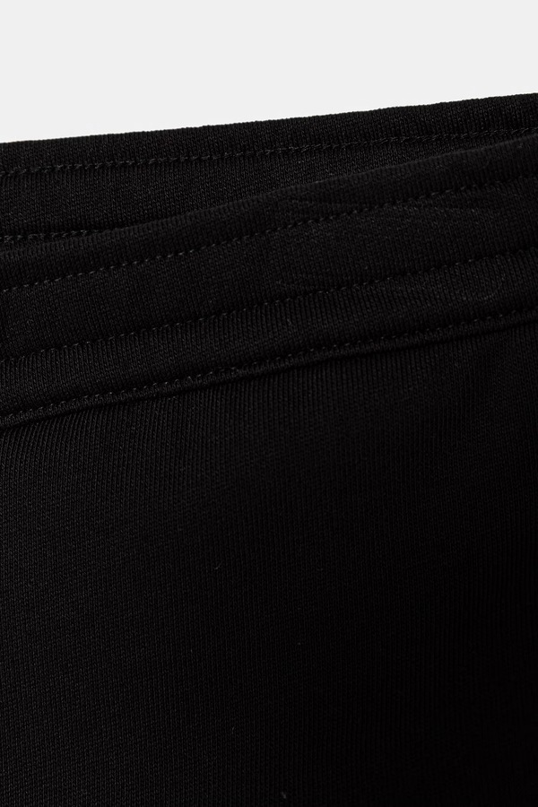 Трикотажні шорти дитячі бавовняні EA7 Emporio Armani колір чорний фото 2