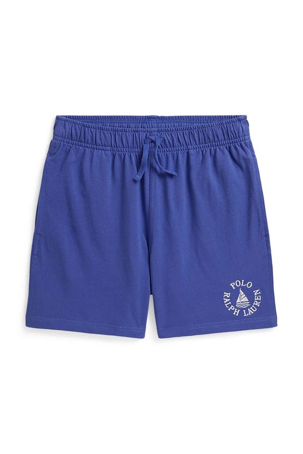 Спортивные шорты детские хлопковые Polo Ralph Lauren цвет голубой фото 2