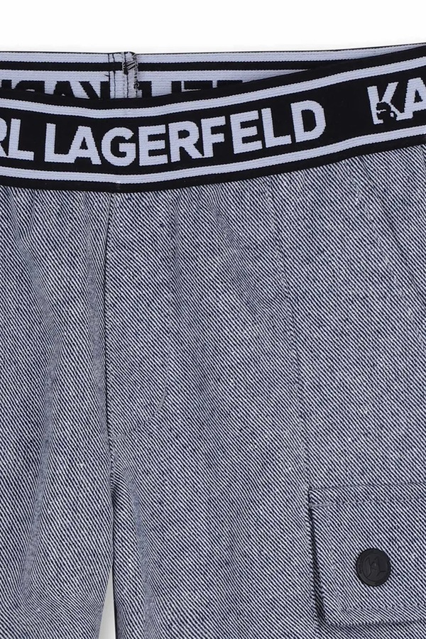 Детские хлопковые шорты Karl Lagerfeld фото 2