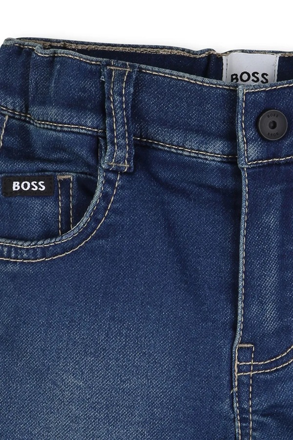 Дитячі джинсові шорти BOSS фото 2