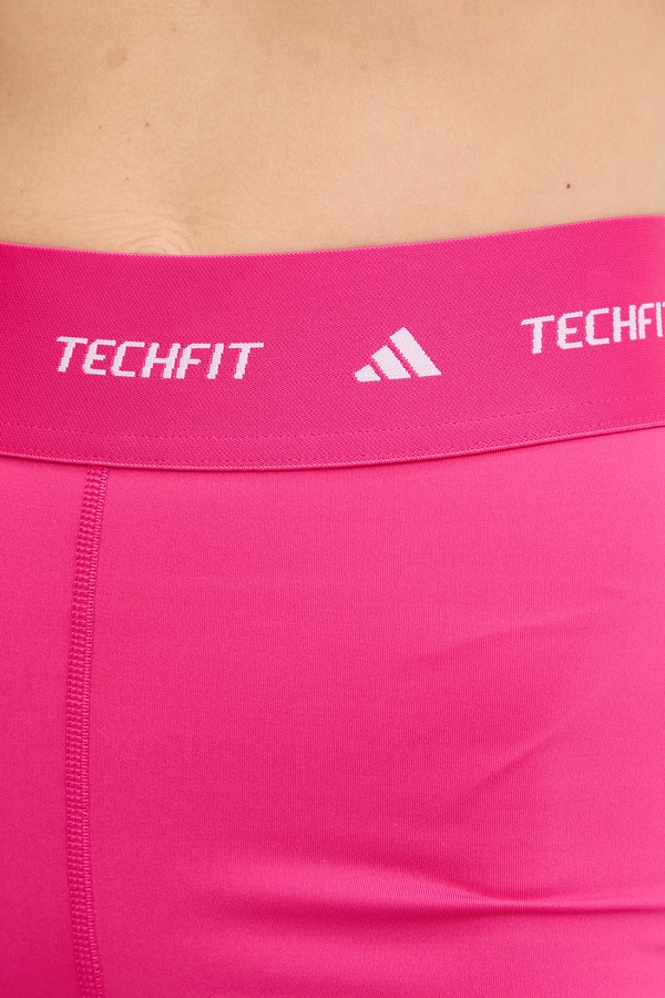 Шорти для тренувань adidas Performance Techfit колір рожевий фото 4