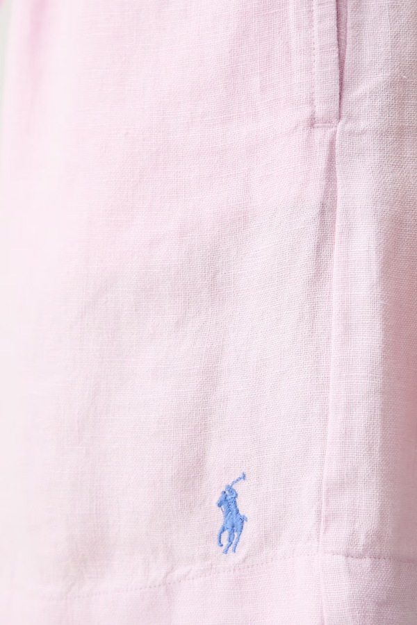 Шорти жіночі лляні Polo Ralph Lauren LINEN-WVN-SHORTS колір рожевий фото 4
