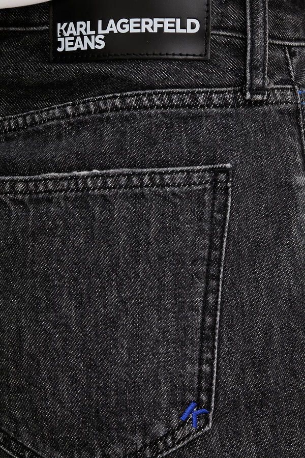 Шорти жіночі бавовняні Karl Lagerfeld Jeans колір чорний фото 4