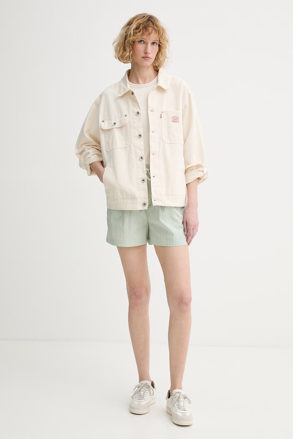 Шорти жіночі бавовняні rag & bone Marvin колір зелений