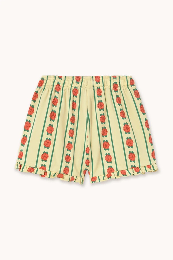Детские хлопковые шорты Tinycottons ROSE PATTERN SHORTS цвет желтый фото 2