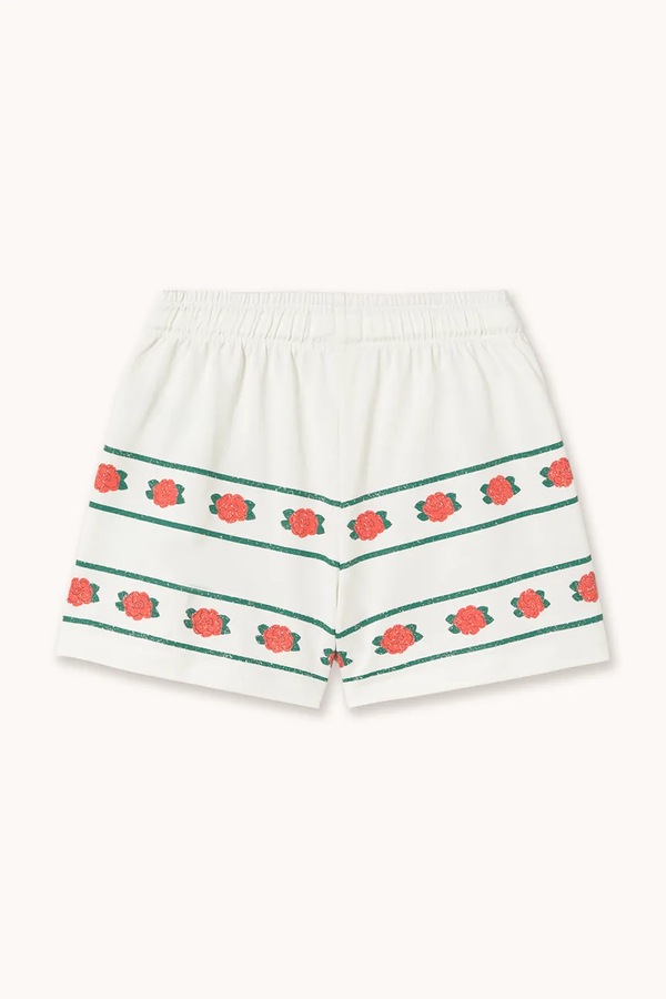 Дитячі бавовняні шорти Tinycottons ROSES SHORTS колір білий фото 2