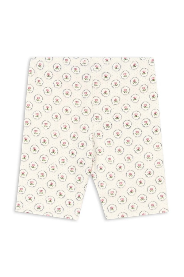 Дитячі бавовняні шорти Konges Sløjd CLASSIC SHORT LEGGINGS GOTS колір бежевий
