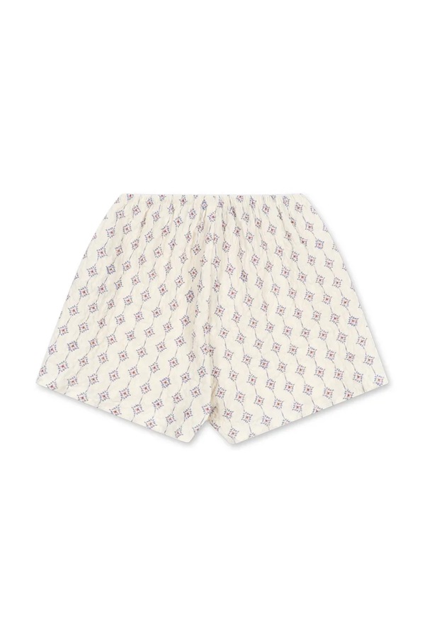 Шорти дитячі бавовняні Konges Sløjd AVA SLIT SHORTS GOTS колір білий