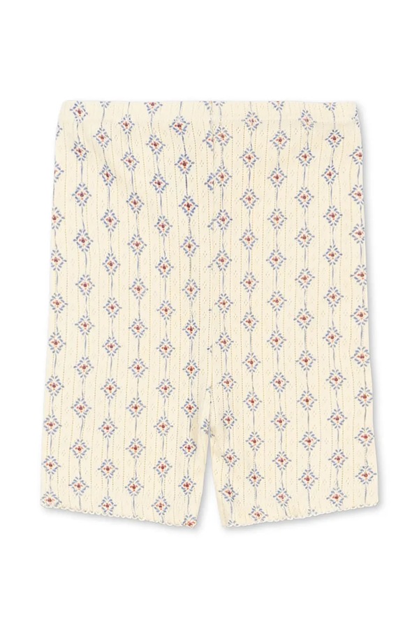Шорти дитячі бавовняні Konges Sløjd MINNIE SHORT LEGGINGS GOTS колір бежевий