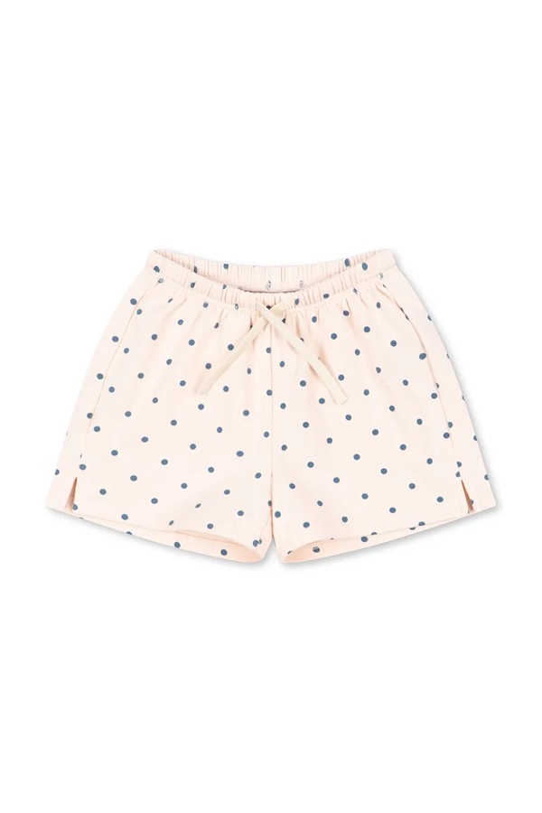 Детские хлопковые шорты Konges Sløjd SPOTTY SWEAT SHORTS GOTS цвет бежевый