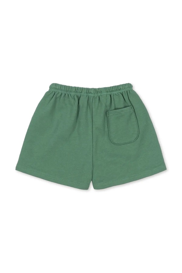 Дитячі бавовняні шорти Konges Sløjd SPOTTY SWEAT SHORTS GOTS колір зелений