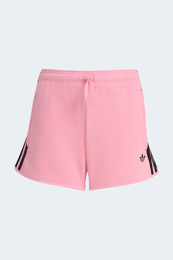Шорти дитячі з бавовною adidas Originals колір рожевий