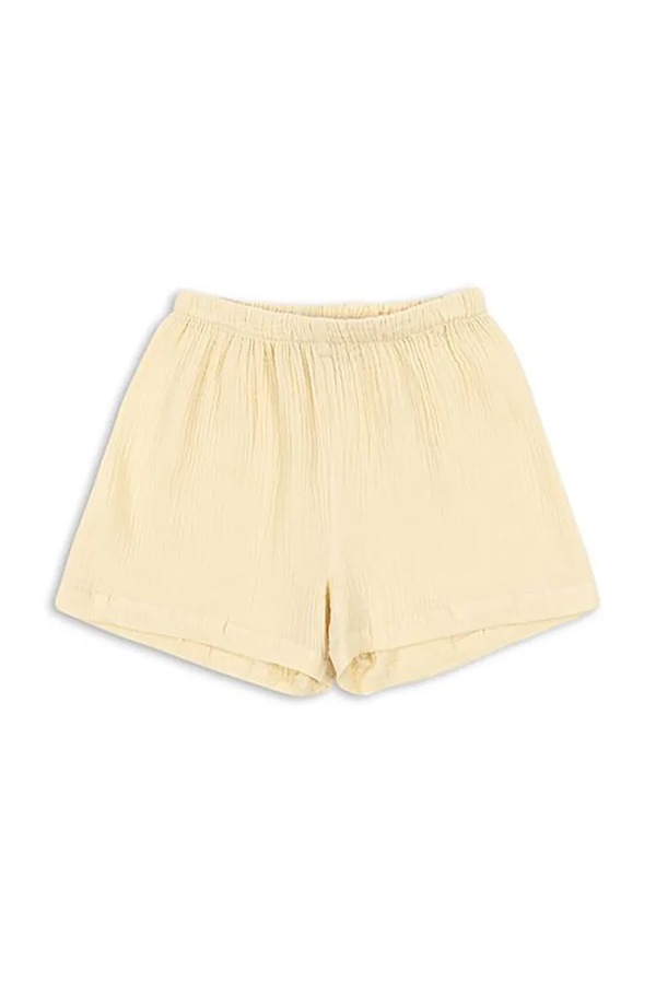 Шорти дитячі бавовняні Konges Sløjd COCO SHORTS GOTS колір бежевий