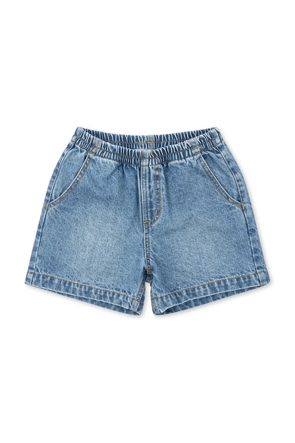 Шорти дитячі джинсові Konges Sløjd MAGOT DENIM SHORTS GOTS колір темно-синій