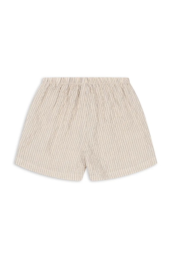 Шорти дитячі з бавовною Konges Sløjd ELLIOT SHORTS GOTS колір бежевий