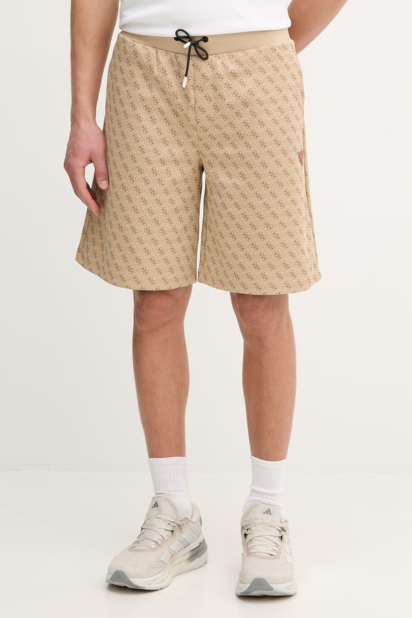 Шорти Guess KORBIN колір бежевий