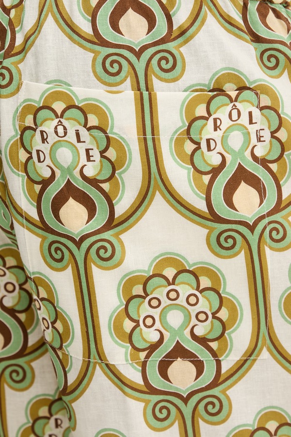 Шорти чоловічі з льоном Drôle de Monsieur Short Tapisserie Florale Lin колір зелений фото 4