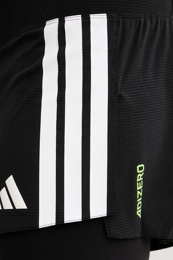 Спортивні шорти чоловічі adidas Performance Adizero 2i1 колір чорний фото 4