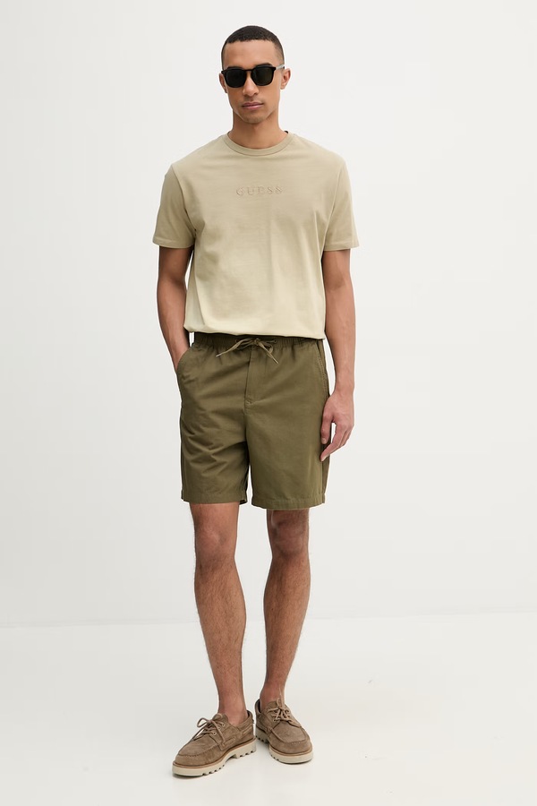 Шорти чоловічі бавовняні Barbour Declan колір зелений
