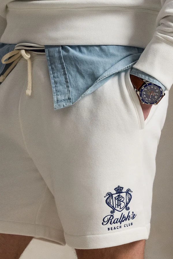 Шорти чоловічі з бавовною Polo Ralph Lauren колір сірий фото 4
