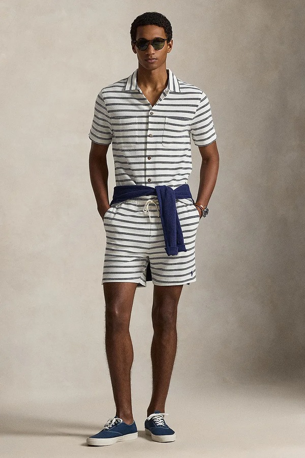 Шорти чоловічі бавовняні Polo Ralph Lauren колір бежевий фото 2