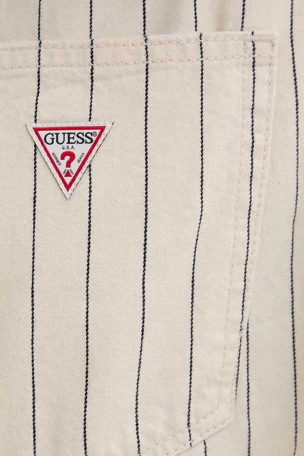 Шорти чоловічі бавовняні Guess Jeans колір бежевий фото 4