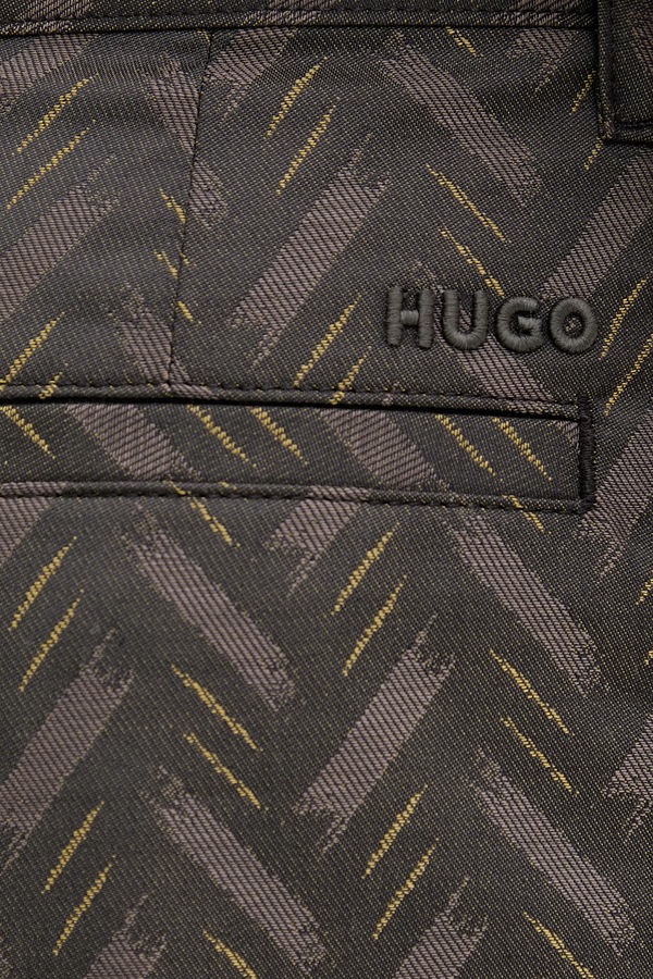 Шорти чоловічі з додаванням вовни HUGO Cino262SF1 колір сірий фото 4