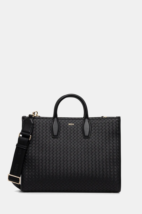 Сумочка BOSS Sandy Tote SQ колір чорний