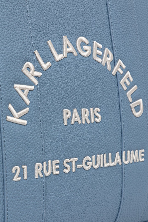 Сумка-шопер жіноча зі штучної шкіри Karl Lagerfeld K/RSG MD колір блакитний фото 4