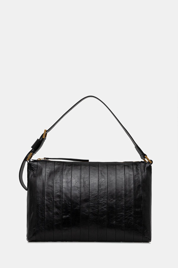 Шкіряна сумочка AllSaints колір чорний