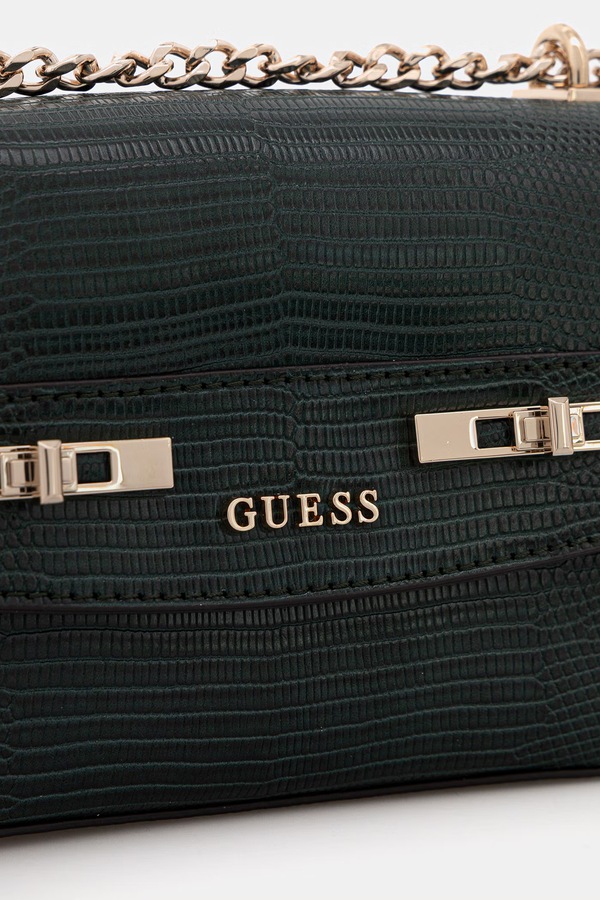 Сумочка Guess MELINDA колір зелений фото 4
