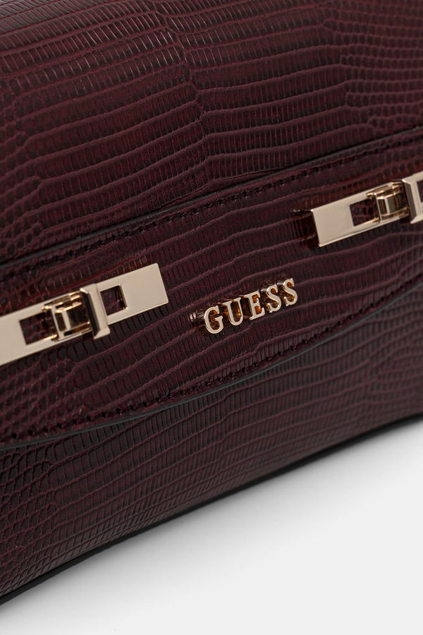 Сумочка Guess MELINDA колір бордовий фото 4