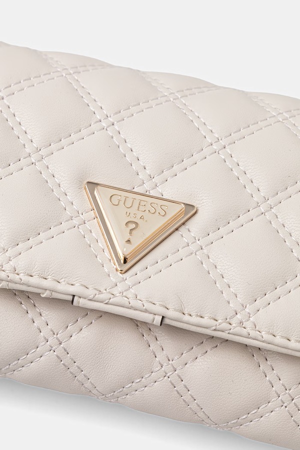 Сумочка Guess GIULLY колір бежевий фото 4